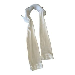 Fredericks Of Hollywood White Stocking Heel Pump Shoes Size 7.5